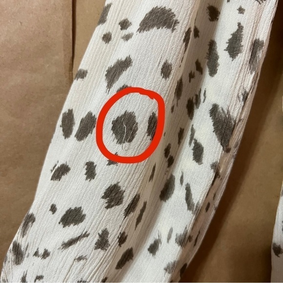 Rails | Lydia Top in Puma Ruffle Neck Tie Popover Top Rayon Chiffon Size S - Picture 8 of 13